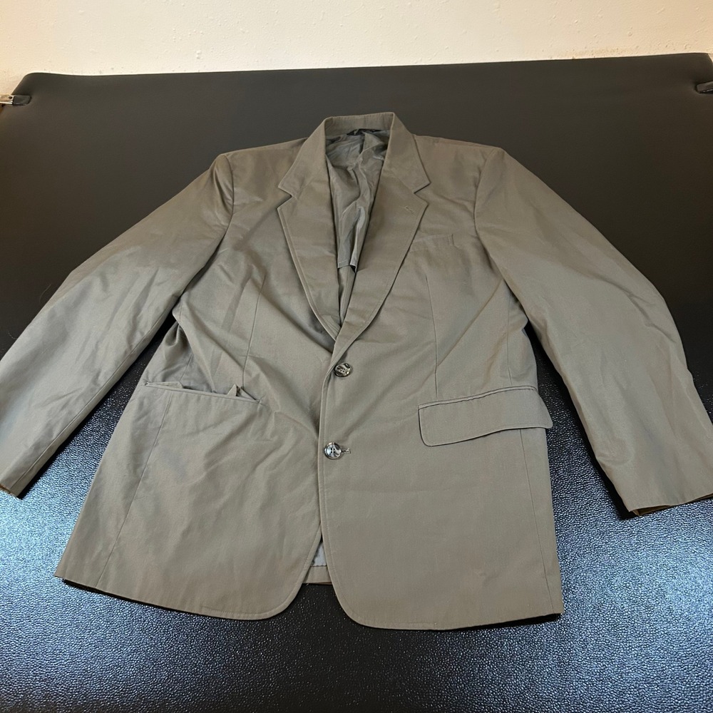 Jonathan‎ Edwards Blazer Jacket Two Button Business Casual Brown Mens 44 L